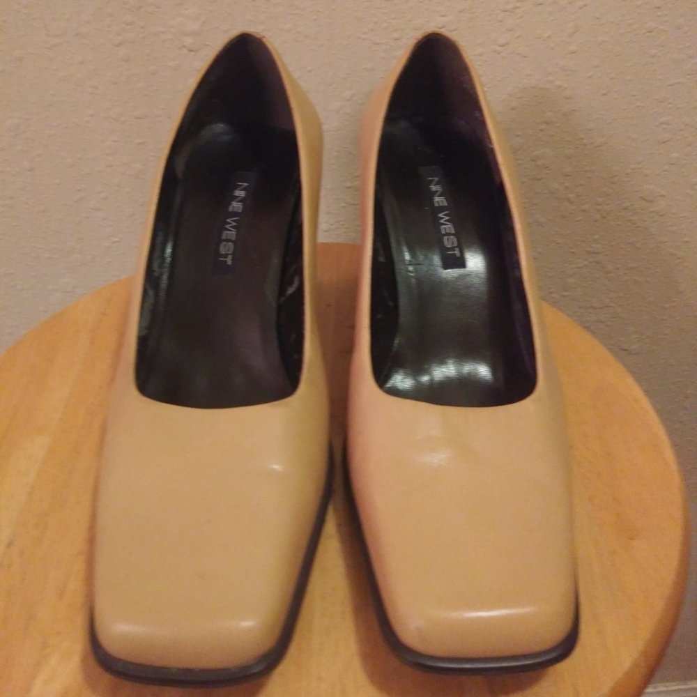 Nine West Square Toe Heel Shoes